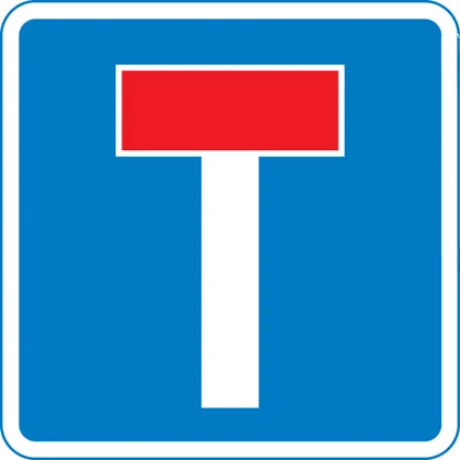 UK no through road sign